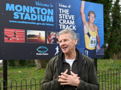 Pista que deu início a uma lenda: Monkton Stadium homenageia Steve Cram