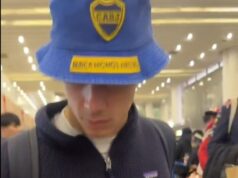 Ele fez mais um aceno para o Boca e recebeu uma chuva de presentes da torcida