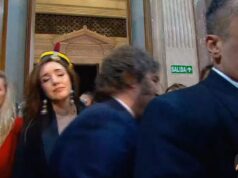 O momento tenso entre Victoria Villaruel e Carina Miley que foi transmitido pela Internet POLÍTICA El Intransigente