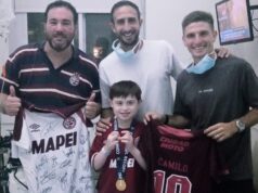 O gesto dos jogadores do Lanús com um menino que fez a volta olímpica no hospital, disse na primeira pessoa: “Foi algo que não tem preço”