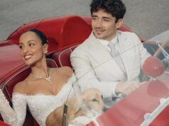 Charles Leclerc, estrela da Ferrari F1, casa-se com Alexandra Saint-Michel com o designer australiano Paolo Sebastian