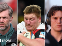 Principais pontos de discussão: queda do Leicester, derrota dos sarracenos e importações de Exeter