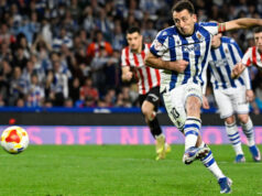 Liga dos Campeões da Real Sociedad (P.) (1-0) Gol 1-0