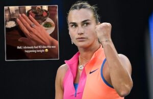 Dica sutil depois de ouvir o Aberto da Austrália: a famosa tenista Aryna Sabalenka oferece
