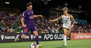 Homem da A-League: Luca Tevier, meio-campista do Perth Glory, se sente confiante depois de deixar o NPL