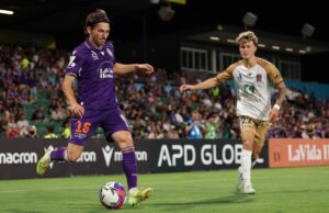 Homem da A-League: Luca Tevier, meio-campista do Perth Glory, se sente confiante depois de deixar o NPL
