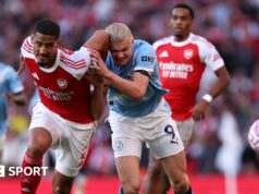 A corrida pelo quádruplo: batalha entre Arsenal e Manchester City