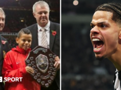 William Ossola: artilheiro do Newcastle vence competição de habilidades do Man Utd aos 11 anos