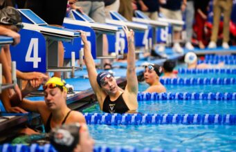 Virginia vence quinto revezamento consecutivo dos 200 metros medley