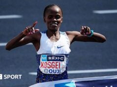 Maratona de Tóquio: Brigid Kosagi vence corrida em tempo recorde
