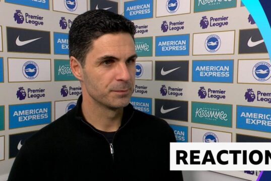 Entrevista pós-jogo da Premier League: Mikel Arteta sobre a vitória do Arsenal por 1 a 0 sobre o Brighton & Hove Albion