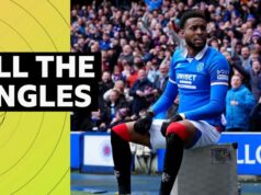 Charmetti marcou um chute impressionante no derby da Old Firm.