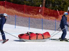 A medalhista de ouro australiana no slalom Amanda Reid está fora após um acidente