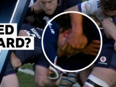 Jago, da França, sobreviveu ao cartão vermelho na partida contra a Escócia?