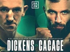 James Dickens x Cacace luta COMPLETA Vídeo e destaques 2026 WBA