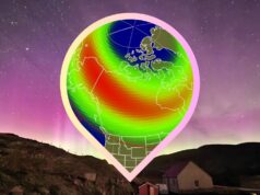 A aurora boreal será visível em 9 estados dos EUA em 13 de março