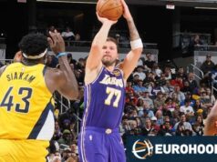 Luka Doncic, com 43 pontos, compartilhou um momento com Caitlin Clark.