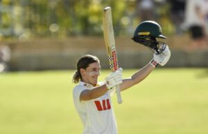 Alice Perry e Annabelle Sutherland quebram recordes enquanto a Austrália assume o comando do teste diurno e noturno contra a Índia