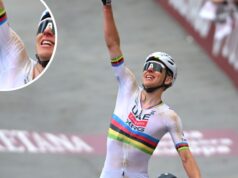 Qual é o estranho sensor de braço preto que Tadej Pogačar usou na Strade Bianche?