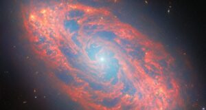 Espetacular galáxia espiral revelada pela foto do Telescópio Espacial James Webb em 4 de março de 2026