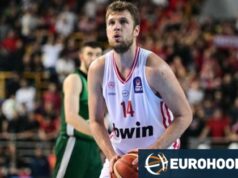 Sasha Vesenkov, estrela do Olympiakos, perdeu o terceiro jogo consecutivo da Euro League