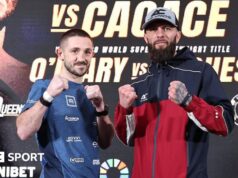 Dickens vs Cacace: Os lutadores falam pelo ringue de Dublin na luta pelo título WBA.