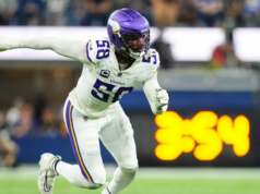 Vikings de boné abertos para comércio Jonathan Greenard; possíveis locais de pouso