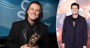 Jim Carrey gera especulações sobre corpo duplo após visual do Scissor Awards