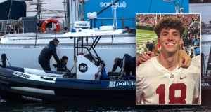 A morte de Jimmy Gracey, um estudante do Alabama. Aconteceu acidentalmente em Barcelona.