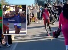 Um maratonista cometeu um erro nas finais e foi derrotado na linha de chegada pela menor margem de todos os tempos.