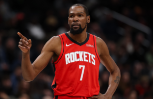 Kevin Durant, do Rockets, é um grande fã da NBA: ‘Graças a Deus pelo segundo pilar’