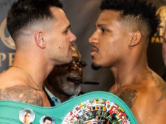 Anúncio de Kevin Lerena-Riyad Merhi II para o título WBC bridgeweight