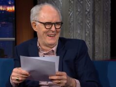 Assista John Lithgow elogia Stephen Colbert como um ‘amado tesouro nacional’
