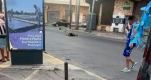O motociclista morreu após cortar o pescoço com a corda que os Morgoros haviam deixado para o carnaval.