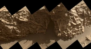 O rover Curiosity da NASA explora as incríveis cristas de teias de aranha em Marte