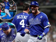 Vinnie Pasquantino acertou três home runs em um esforço histórico do WBC para a Itália