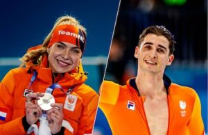 Batalha especial de patinação: Joy Beune compete contra Jenning de Boo nos 3.000 metros.