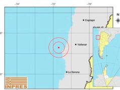 Um terremoto no Oceano Pacífico abalou Córdoba