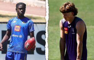 A equipe WA para os campeonatos nacionais sub-18 tem nove jogadores afiliados à Next Generation Academy da AFL.