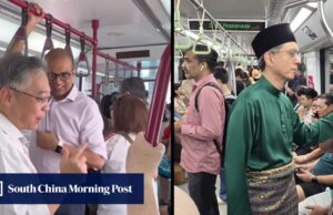 Liderar pelo exemplo ou pelo carisma? Os políticos de Singapura estão divididos quanto à viagem de comboio.
