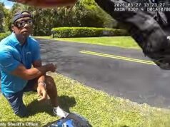 Polícia divulga a primeira filmagem chocante da câmera corporal da prisão de Tiger Woods após DUI