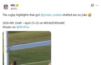 Os fãs dos EUA perderam o controle com as imagens ‘horríveis’ da liga de rugby do gigante da NFL Jordan Mailata – mas os australianos foram rápidos em colocar uma grande lenda para descansar