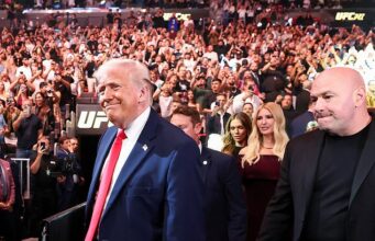 Trump provoca indignação ao assistir à luta do UFC em Miami com Ivanka e Kai ao lado de Marco Rubio e Dana White após negociações de paz fracassadas com o Irã