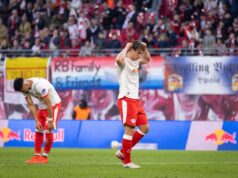 Leipzig sofreu uma lesão nas costas antes do início do Frankfurt