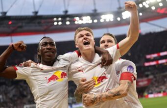 RB Leipzig venceu o Frankfurt graças ao segundo tempo