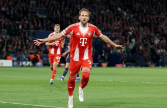 Harry Kane quebrou o top 10 de artilheiros do Bayern de Munique