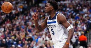 Fontes: Anthony Edwards, do Wolves, pode retornar no meio da série