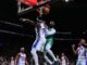 Jaylen Brown enterra Adam Bona no 76ers-Celtics.