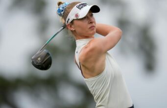 Nellie Korda acertou 65 e abriu uma vantagem de 7 arremessos no Campeonato Chevron