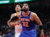 O triplo-duplo de Karl-Anthony Towns também ajuda os Knicks na série.